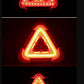 2-IN-1 solar emergency triangle warning light at the roadside