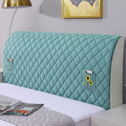 Bed Headboard Stretchy Padded Cover