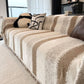 Trendy Striped Chenille Breathable Sofa Protection Couch Cover