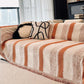 Trendy Striped Chenille Breathable Sofa Protection Couch Cover