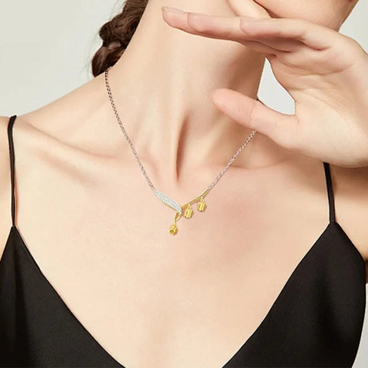 Women's Elegant Bell Orchid Necklace
