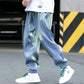 Men's Reflective Relaxed Fit Casual Jogger Pants