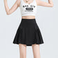 Fake Two-Piece High-Waist Sports Short Pleated Culottes