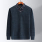 [warm gift] Men's Fluff-lined Sweater with Shirt Collar