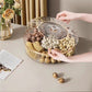 Exquisite Gift - Luxury High Transparency Diamond Texture Compartment Snacks & Fruit Tray