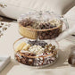 Exquisite Gift - Luxury High Transparency Diamond Texture Compartment Snacks & Fruit Tray