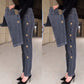 Women's High-Elasticity Heart Pattern Embroidered Jeans