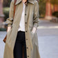 Women's Spring and Fall Long Trench Coat